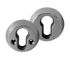 ERA High Security Escutcheon - 50mm Diameter - Euro - Chrome Effect - Pair