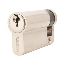 Exel 5 Pin 56mm Euro Single Cylinder - 45 + 11mm - Polished Nickel - Keyed to Differ