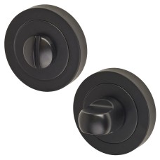 Exel Bathroom Turn & Release - 52mm Diameter - Matt Black