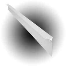 Exel 630mm Aluminium Worktop Corner Joint - 30mm Worktop Thickness - White
