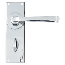 From The Anvil Polished Chrome Bathroom Door Handle - Avon Range - 152 x 48mm