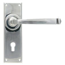 From The Anvil Polished Stainless Steel Keyhole Door Handle - Avon Range - 152 x 48mm