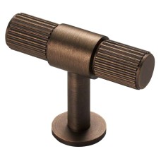 Carlisle Brass Lines 13mm T-Bar Cabinet Knob - 50 x 40mm - Antique Brass