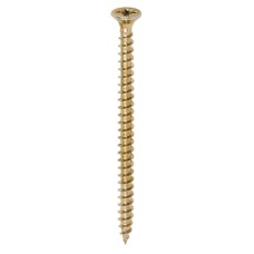 TIMCO Solo Chippy Pozi Countersunk Wood Screws - 4.5 x 70mm - Yellow Zinc - Pack of 200
