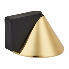 Exel Designer Conical Floor Door Stop - 40 x 32mm - Polished Brass