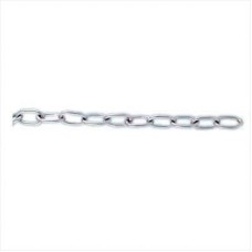 Brass Oval Chain - 10mm Link - 10m Chain - Chrome Plated