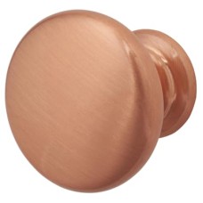 Crofts & Assinder Monmouth Round Cabinet Knob - 38mm Diameter - Brushed Copper