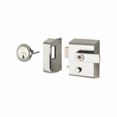 Yale P2 Double Locking Nightlatch - 40mm Backset - Polished Chrome Case/Cylinder
