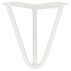 Exel Hairpin Leg - 3 Pin - 150mm Height - White - Pair
