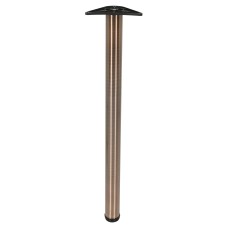Rothley Round Adjustable Worktop Support Breakfast Bar Table Leg - 60 x 870mm - Antique Copper