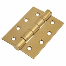 Arrone AR7070 Twin Ball Bearing Butt Fire Door Hinge - 102 x 76 x 3mm - PVD Brass - Pair