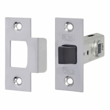 UNION 2648 Tubular Mortice Latch - 64mm Case - 44mm Backset - Square - Silver Enamel