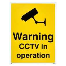Exel CCTV In Operation Sign -300 x 400mm - Rigid Plastic