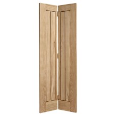 LPD Mexicano 5 Panel Pre-Finished Solid Bi-Fold Internal Door - 1981 x 762 x 35mm - Oak