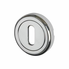Heritage Brass by M Marcus Escutcheon - 48mm Diameter - Keyhole - Polished Chrome
