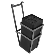 Emuca Titane Kitchen Wall Hanging Profile Knife Holder - Anthracite Grey