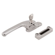 Fab & Fix Guru Breakseal Locking Casement Window Fastener - Left Hand - Bright Chrome