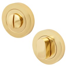 Hampstead Oval Bathroom Turn & Release - 52mm Diameter - Polished Brass