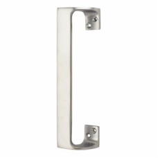 Exel Modern Offset Door Pull Handle - Screw Fix - 180mm Centres - Satin Chrome