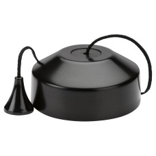 Knightsbridge 5 - 100W 1 Way Trailing Edge LED Pull Cord Dimmer Switch - Matt Black