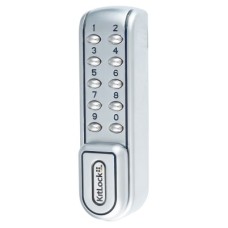 Codelocks Kitlock KL1200 Electronic Locker and Cabinet Code Lock - Silver Grey