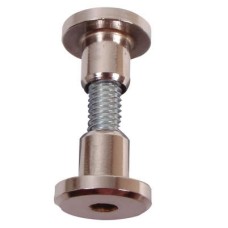 Hex Headed Bolt-Through Fixing - 17-19mm Panels - Satin Stainless Steel - Pack of 10