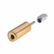 Bramah Rola Wooden Sash Window Stop - 31mm - Satin Brass - 2 Body + 4 Inserts