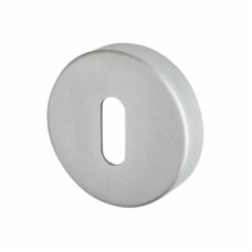 Exel Puma Escutcheon - 53mm Diameter - Keyhole - Satin Aluminium