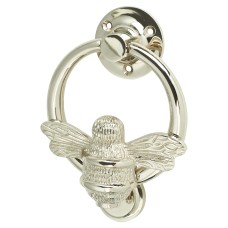 Bumble Bee Ring Door Knocker - 129 x 101mm - Nickel 