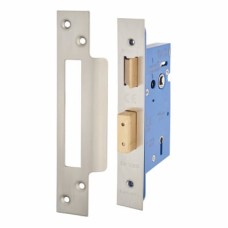 Hampstead Architectural 5 Lever Sashlock - 65mm Case - 44mm Backset - Satin Stainless Steel