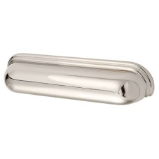 Crofts & Assinder Calgary Cabinet Cup Handle - 128mm Centres - Polished Nickel