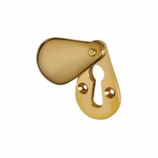 Plain Teardrop Escutcheon - 57 x 25mm - Keyhole - Brass