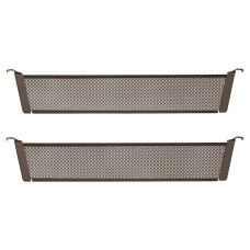 elfa Top Track System - Click In Shallow Mesh Drawer Dividers - 431 x 80mm - Graphite - Pack of 2