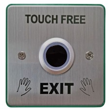 Securefast Touch Free Exit Button - 85 x 85 x 31mm - Stainless Steel