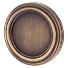 Jedo Covered Escutcheon - 42mm Diameter - Keyhole - Antique Brass