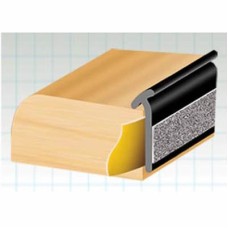 Exitex Lipped Glazing Tape - 1.8 x 12.8mm - 33m Length - Black