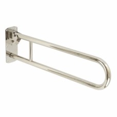 Fitzroy of London Hinged Support Grab Rail - 800 x 200mm - Polished Stainless Steel