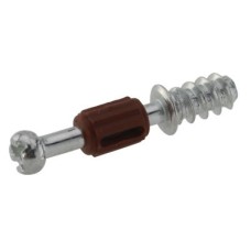 Self Drive Dowel - Cam Centre/Pin Length 24mm - Brown - Pack of 50