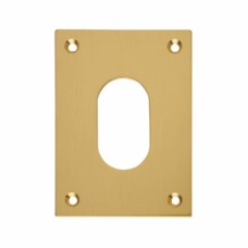 Souber Jumbo Escutcheon - 65.5 x 47.6mm - Oval - Polished Brass