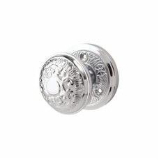 Heritage Brass by M Marcus Aydon Mortice Door Knob - 69mm Rose Diameter - Polished Chrome