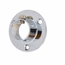 Rothley 25mm Tube Hanging Rail End Socket with Locking Grub Screws - Polished Chrome - Pack of 2