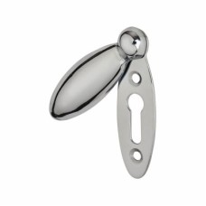 Exel Teardrop Covered Escutcheon - 59 x 20mm - Keyhole - Polished Chrome