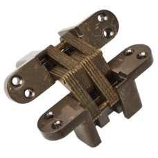 Exel Concealed Hinge - 117 x 28mm - Antique Brass - Pair