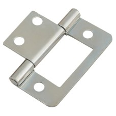 Flush Cabinet Hinge - 40 x 32 x 1mm - Zinc Plated - Pack of 10 Pairs
