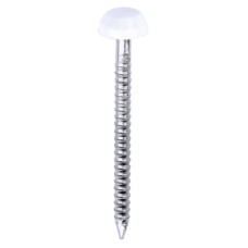 TIMCO Polymer Headed Pins - 30mm Length - White - Pack of 250