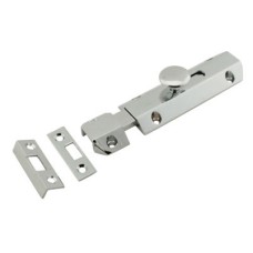 Carlisle Brass French Door Bolt/Flat Section Bolt - 202 x 36mm - Polished Chrome