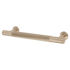 Carlisle Brass 13mm Knurled T-Bar Cabinet Pull Handle - 128mm Centres - Satin Nickel