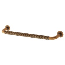 Exel Crewe 10mm Reeded D-Bar Cabinet Pull Handle - 160mm Centres - Antique Brass
