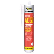 Everbuild Everflex AC50 Contract Acoustic Sealant & Adhesive - 380ml - White