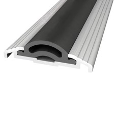Sealmaster Cyclone Seal - 1000mm Length - TES Threshold - Inward Opening Doors - Silver